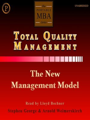 cover image of Total Quality Management